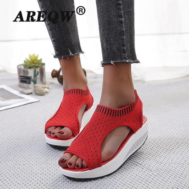 

Women's Sandals Women Summer Shoes Wedge Platform Pu Buckle Strap Sewing Ladies Fashion Sandal Peep Toe Female Shoes1, Black