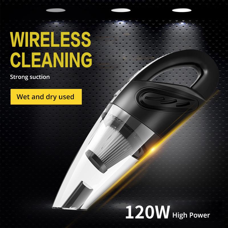 

Portable Mini Car Vacuum Cleaner Wireless Handheld 4800Pa Auto Car Interior Cleaner Home Indoor Mini Vacuum 12V 120W