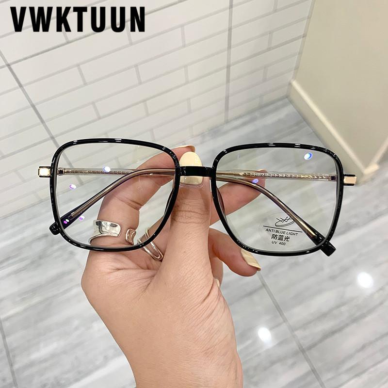 

Fashion Sunglasses Frames VWKTUUN TR90 Anti Blue Light Glasses Square Optical Eye Frame Women Men Oversized Reading Computer