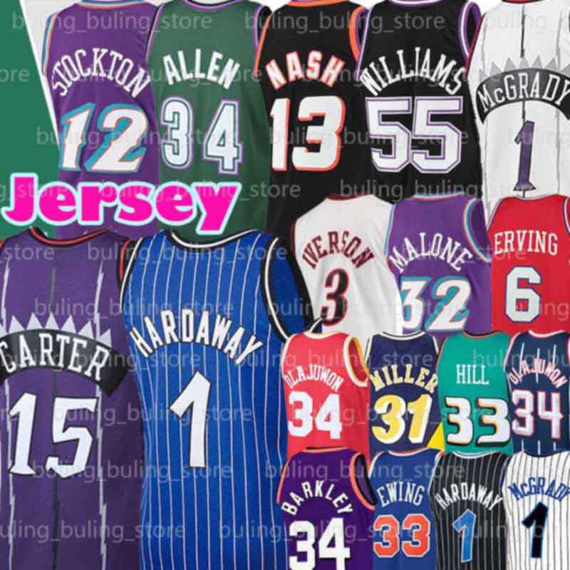 

Grant 33 Hill Ewing Olajuwon Jersey Patrick Hakeem Steve 13 Nash Tracy Penny 1 Hardaway McGrady Charles Jason Barkley John Williams Stockton