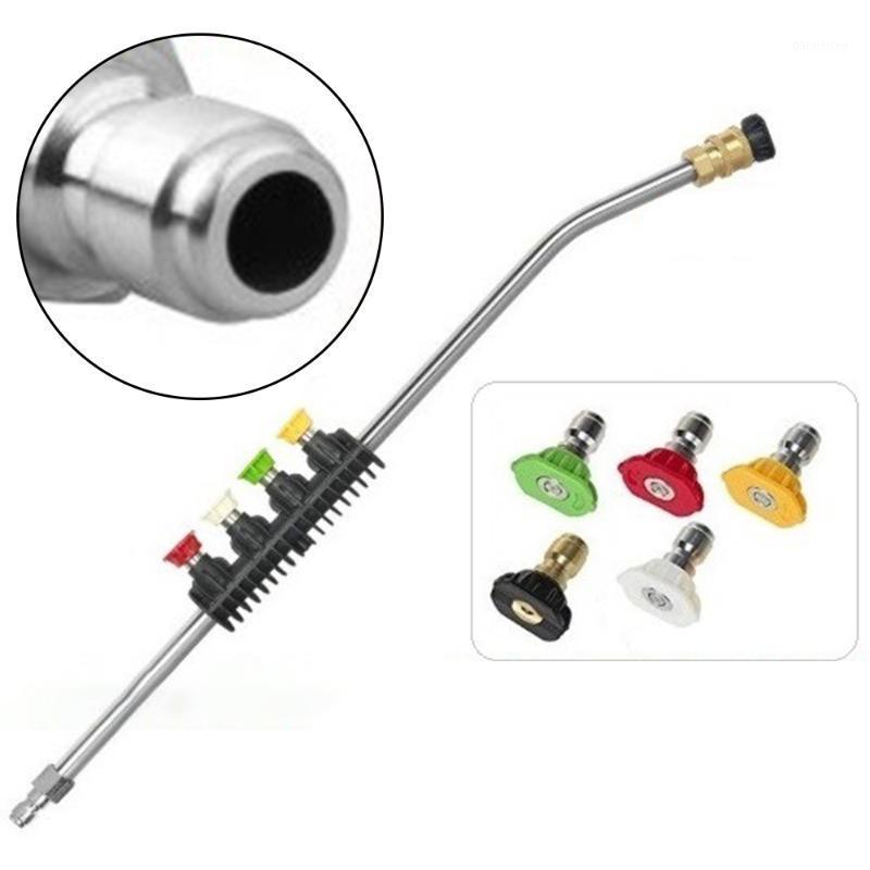 

56cm Washer Jet Lance Spray Wand With 5Pcs Nozzle Tips Kit Replacement1, As pic
