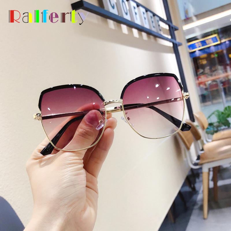 

Ralferty Elegant Ladies Sunglasses 2021 New Oversized Women Sun Glasses Female Big Frame Shades lunette soleil femme Oculo M2340