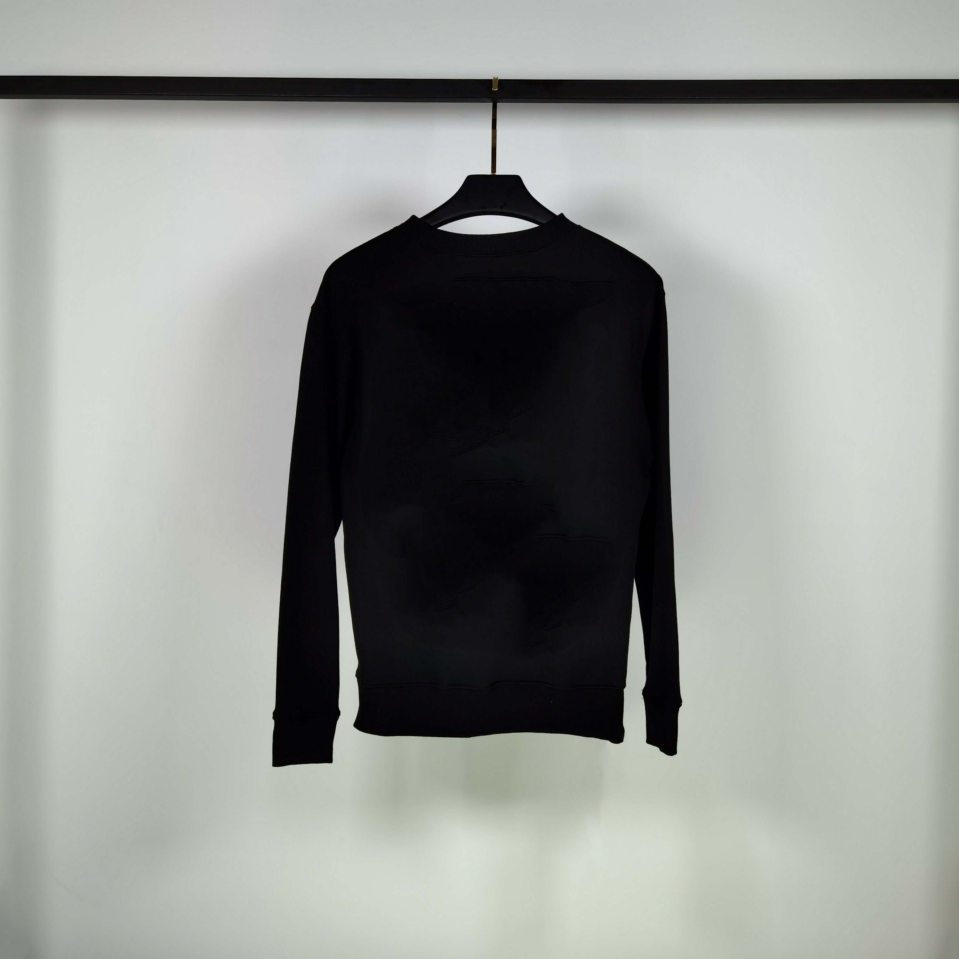 

2020 autumn and winter men's sweatshirt designer joint limited edition round neck sweater 100% cotton fashion sweater hot sale, Black