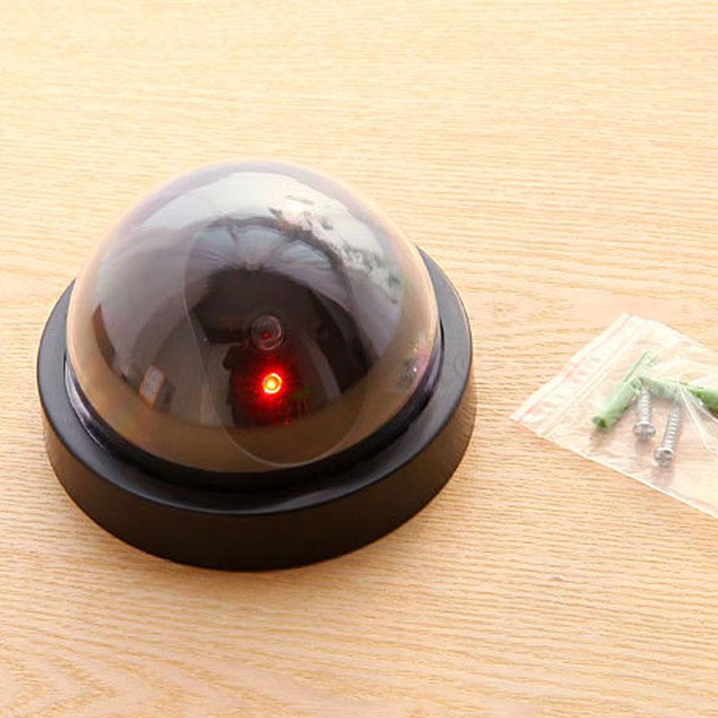 

2021 Dropshipping Simulated Security Camera Fake Dome Dummy Camera with Flash LED Light HJ55
