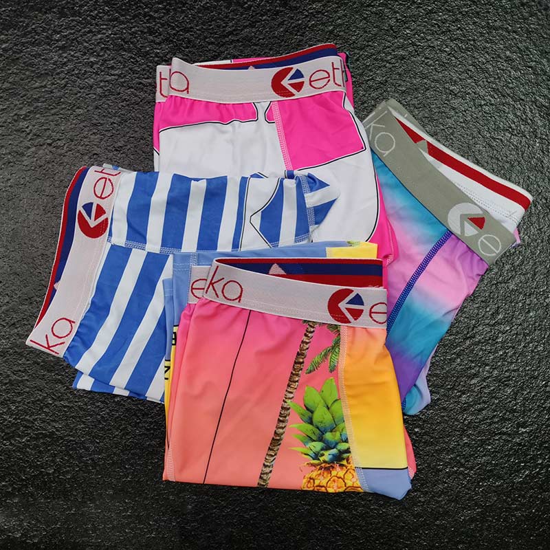 

IN STOCK Random Color Mens Boxers Mens Designer Underwears Breathable Cotton Boxers Underpants Men Panties Quick Dry Size  -XXL With Bag, Random colors