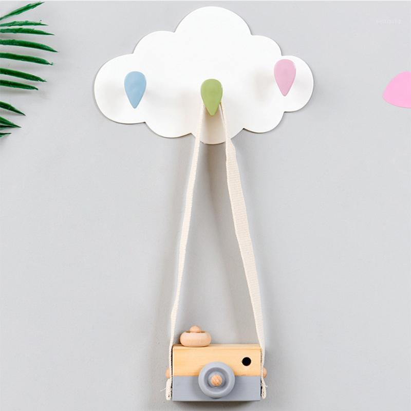 

Creative Cloud Hooks Hat Clothes Hooks Shelf Hanging Hanger Wall Home Decoration For Children Bedroom Storage1