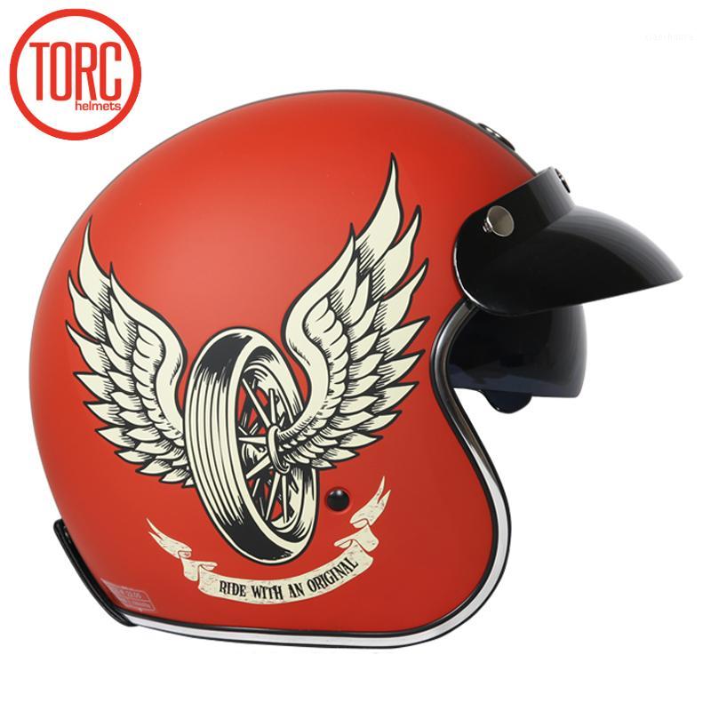 

Torc t57 3/4 open face vintage scotter motorbike motorcycle helmet capacete cascos moto retro casque casco de motocicleta1, Brown