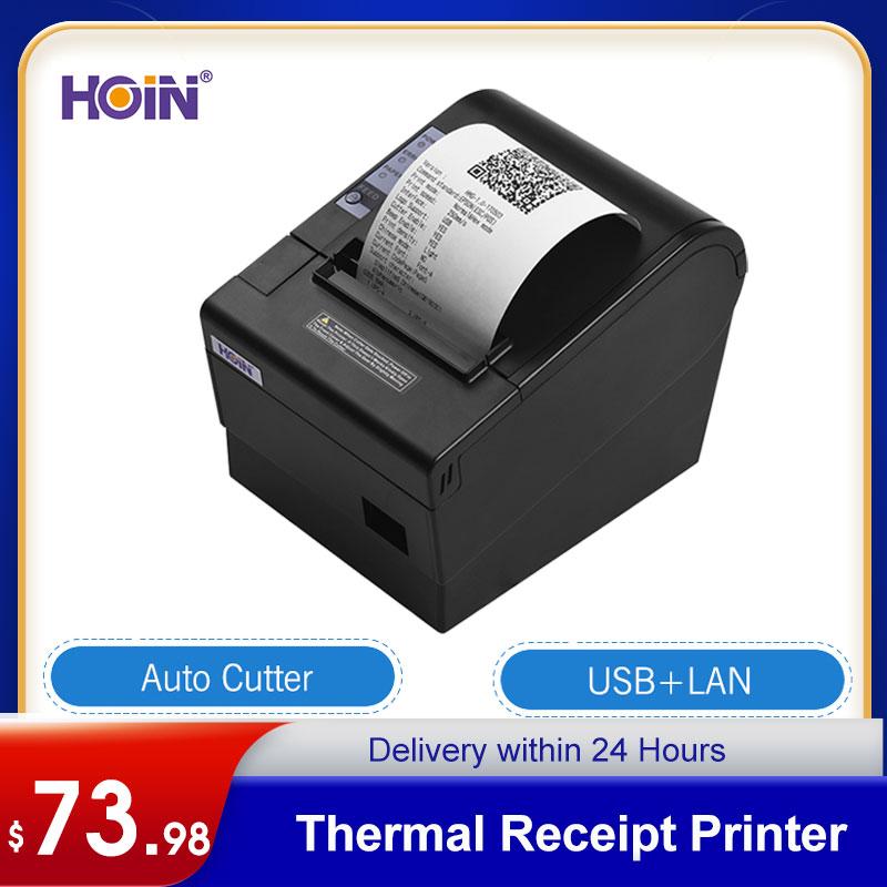 

Copiers Thermal Receipt Printer 80mm With Auto Cutter USB Ethernet Interface Ticket Bill Printing Compatible ESC/POS Print Commands