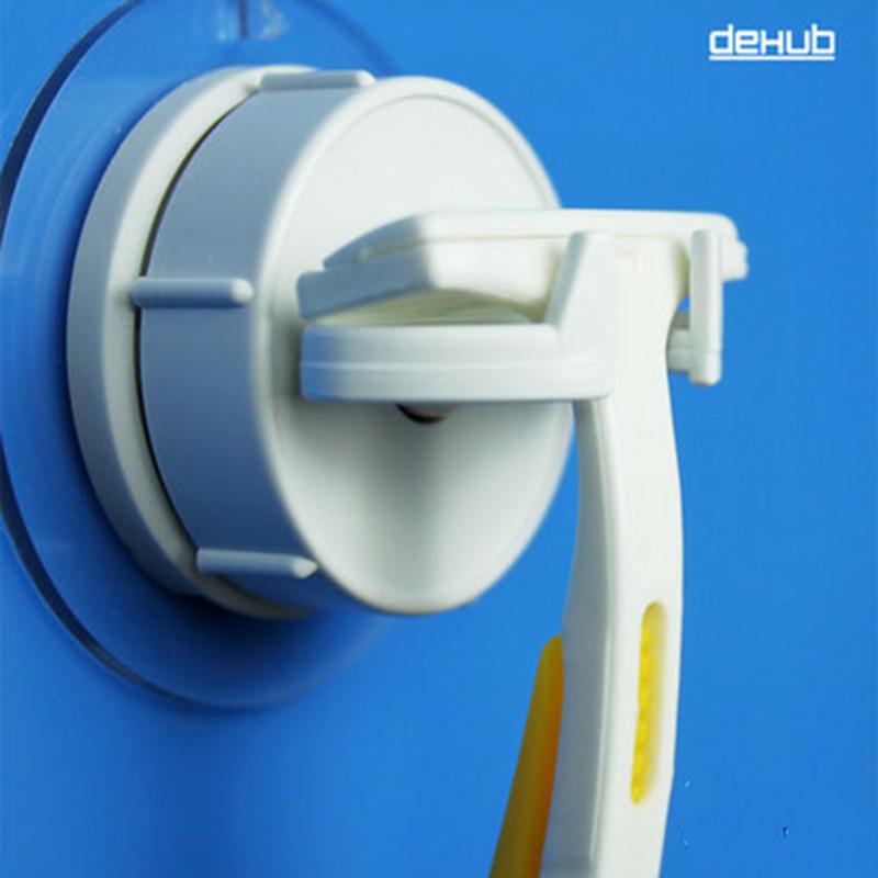 

Bathroom Tooth Brush Razor Holder Plastic Suction Razor Rack Bathroom Holder Shaver Storage Rack Promotion