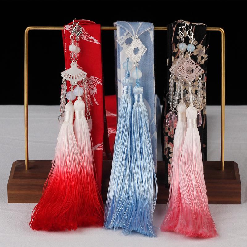 

Hair and antique dovetail hanfu headdress than ancient fairy tassel pendant Hair rope tied rope performance accessories