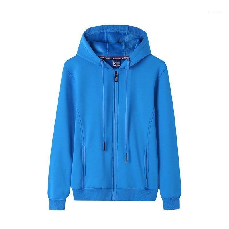 

Outdoor Sports Zipper Solid Color Sweater Autumn and Winter Outdoor Sweater windbreaker jacket men hoodie camiseta hombre1, Photo color