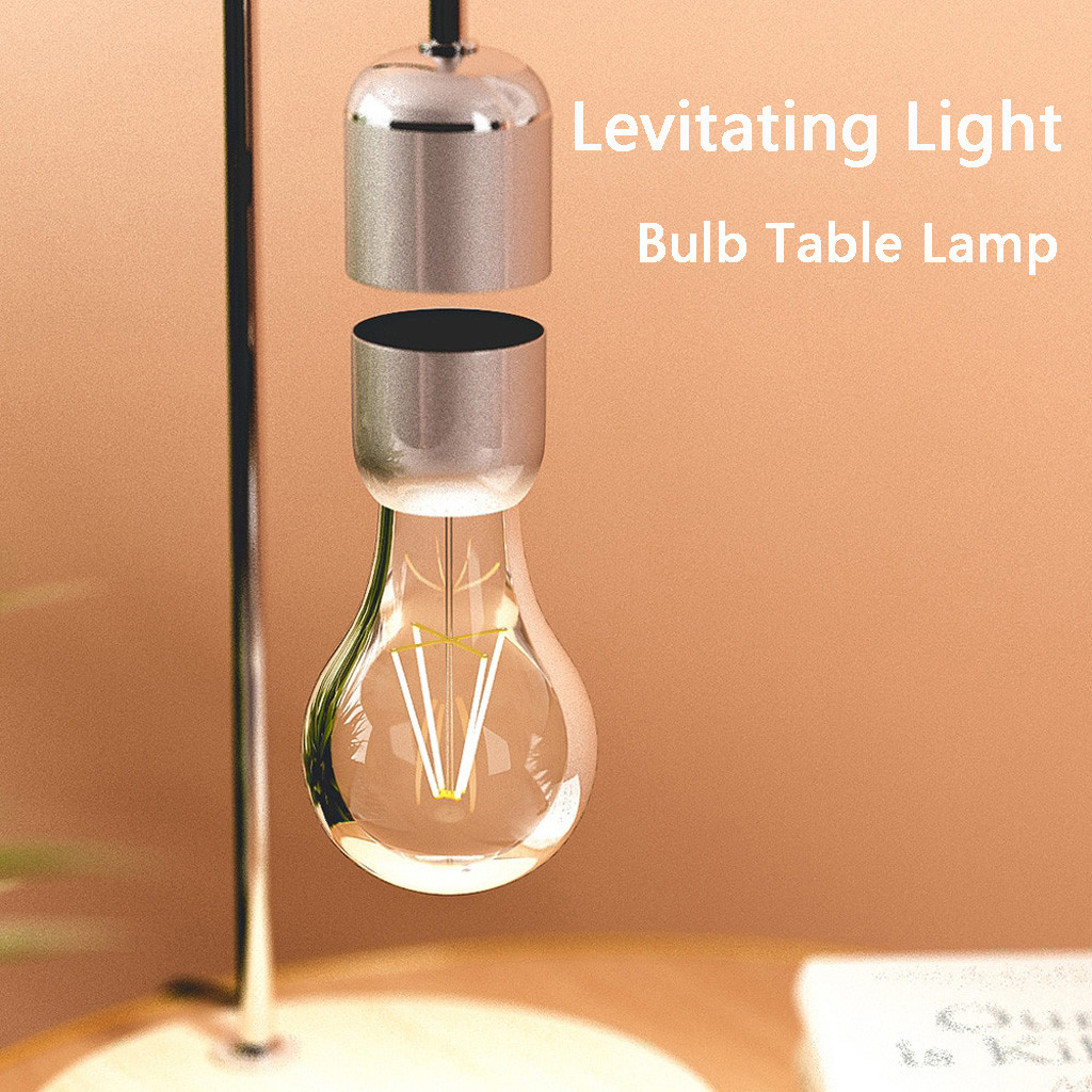 

Levitating Light Bulb Table Lamp Luminosity Anti-gravity Lamp Magnetic Lamp Reading Book Lights Geek Touch Dimming Exhibition