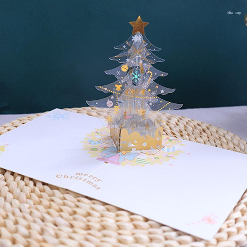

Christmas Tree 3D -Up Greeting Card Merry Christmas Greeting Cards for Gift Kids HKS991