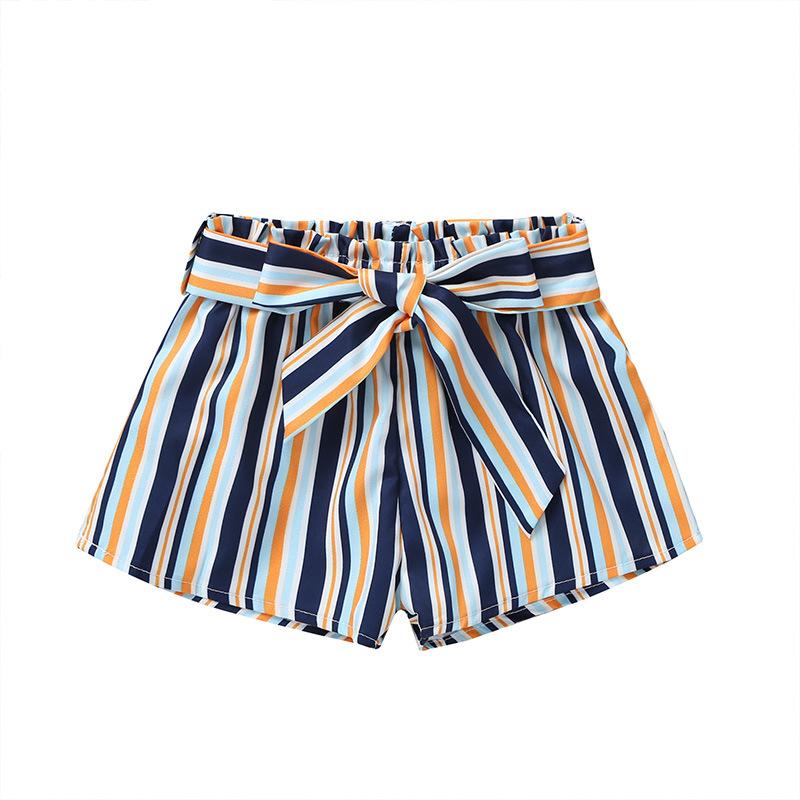 

Summer Toddler Kids Girls Shorts Striped Shorts Fashion Girls Clothing, As picture