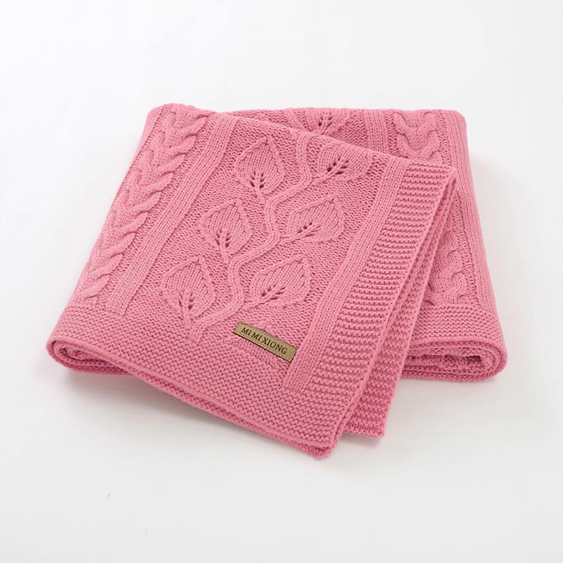 

Baby Blankets Knitted Newborn Boy Girl Blanket Super Soft Stroller Wrap Infant Swaddle Kids Toddler Bedding Solid Quilt 100*80CM1, 82w729