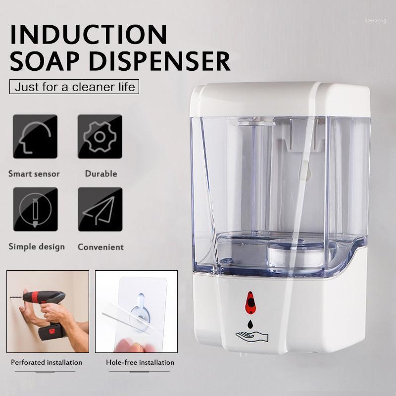 

700ml Automatic Liquid Soap Dispenser Touchless IR Sensor Hand Sanitizer Wall Mounted Detergent Dispenser For Bathroom Kitchen1