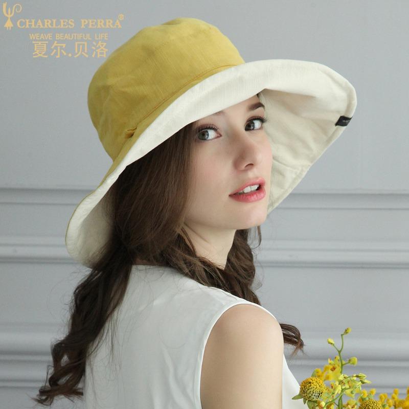 

Fisherman Bucket Hat Women's Summer Sunscreen Fisher Hats Double-Sided Outdoor Sun Protection Cap Anti-UV Casual Cool Caps H6664, Stylec