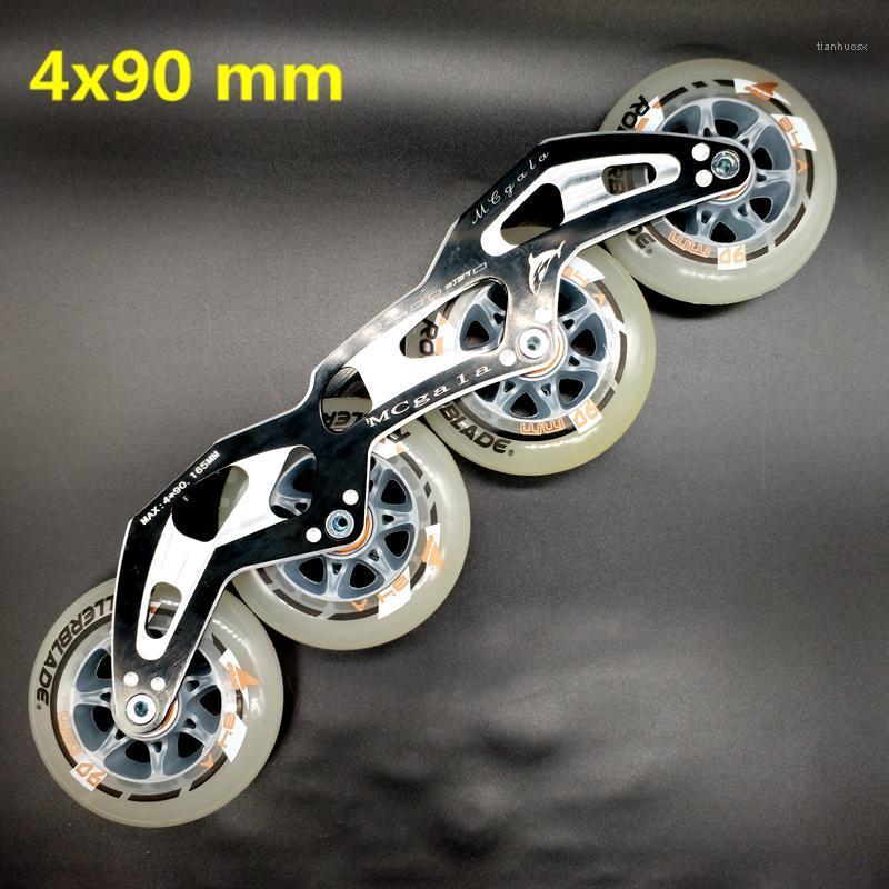 

Free shipping speed skate frame 4x90MM 165 mm max1, One pair