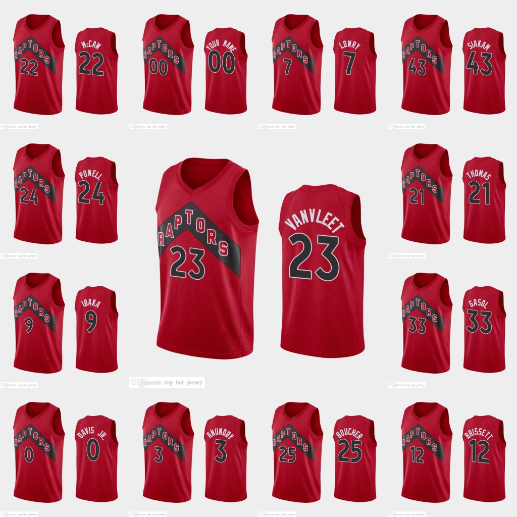 

Toronto Raptors Men Fred VanVleet Pascal Siakam Norman Powell Kyle Lowry Custom New Uniform 2020-21 Icon Edition Jersey, Black