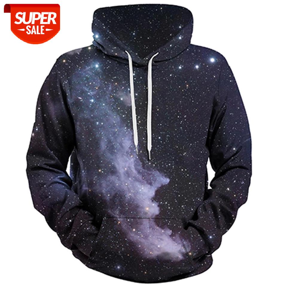 

Fashion Men's Cartoon Hoodies 2020 Spring Autumn Male Casual Hoodies Sweatshirts Men's Galaxy Printed Sweatshirt Tops #lj8h, Black