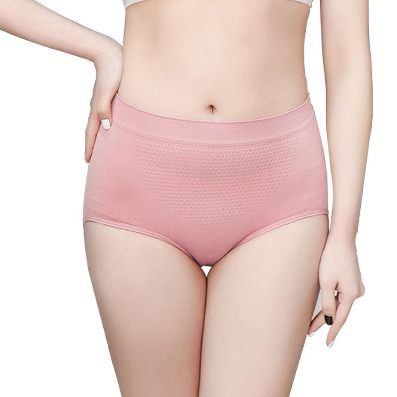 

New Women's Pantie 3D Honeycomb Design Underwear Briefs Body-Shaped Panties Elastic Breathable Mid-Rise Female Underpants, Black