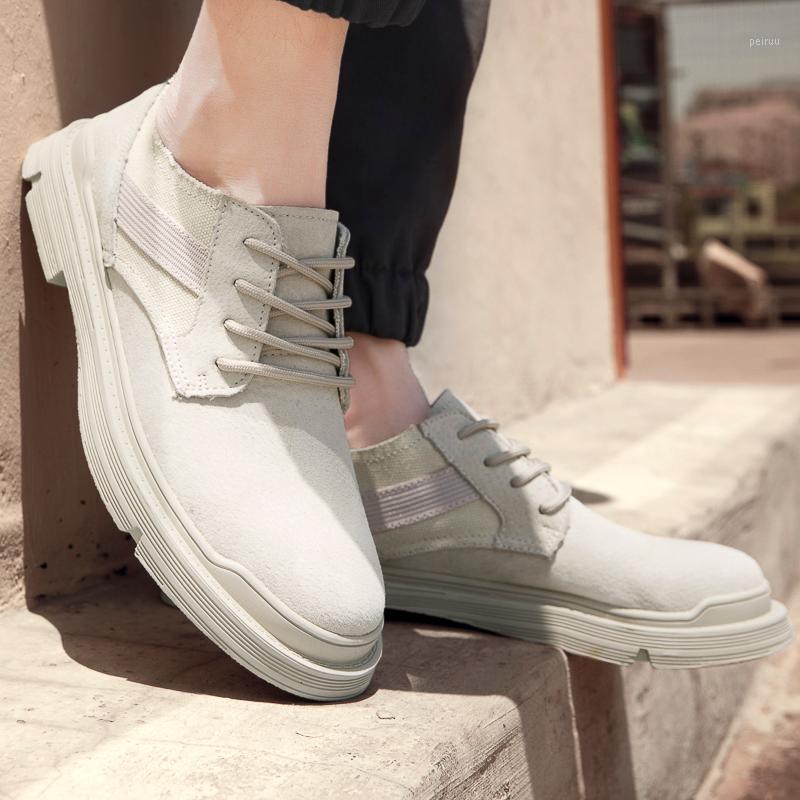 

Mens shoes man footwear male leather flat 2020 sneaker for causal black sport hot mens outdoor Sneaker fashion casual sale1, Khaki