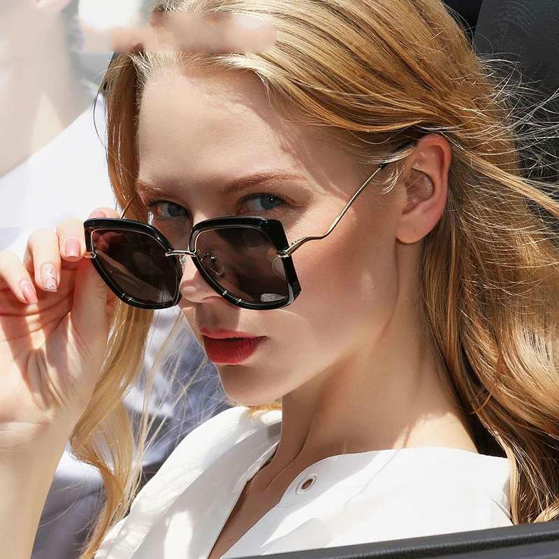 

Genuine Women's Glasses Design Sunglasses Gradient Polarized Lens Sun glasses Butterfly Oculos Feminino