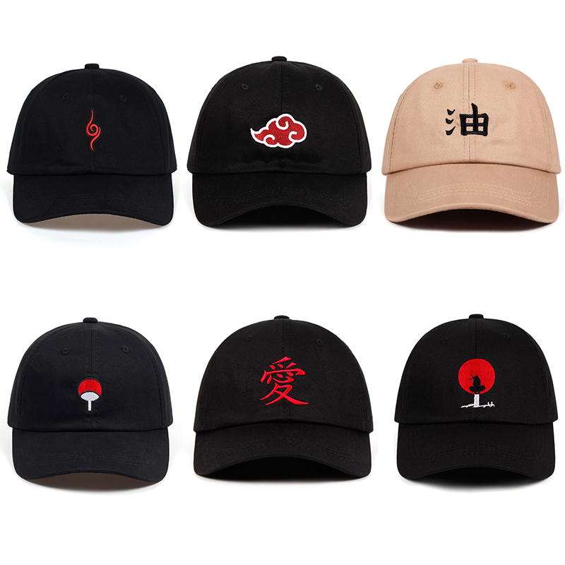 

dad hat Kakashi Sharingan Gaara baseball caps Ero-sennin Jiraiya Akatsuki Pain Uchiha Itachi 100% Cotton embroidery hatsX1016, Muye