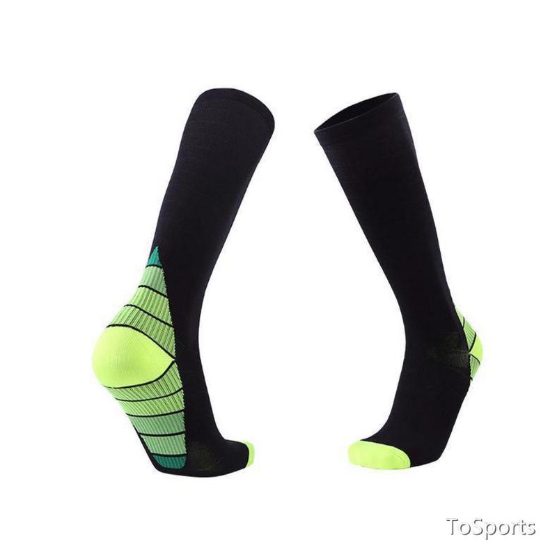 

3 Pairs Multicolor Marathon Compression Socks Anti-Friction Sports Socks Unisex Outdoors Hiking Breathable Sweat-absorbent, Blue
