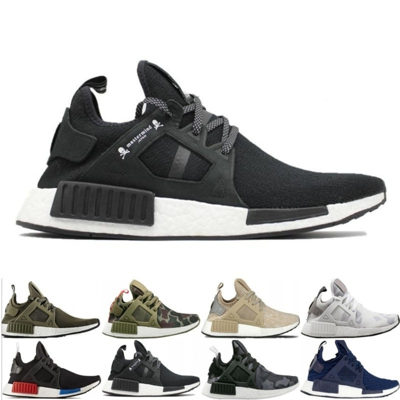 

New Nmd Xr1 Running Og Zebra Mastermind Japan Stripe-black Olive Green Black White Navy Camo Men Women Sports Shoes Size 36-45, White;red