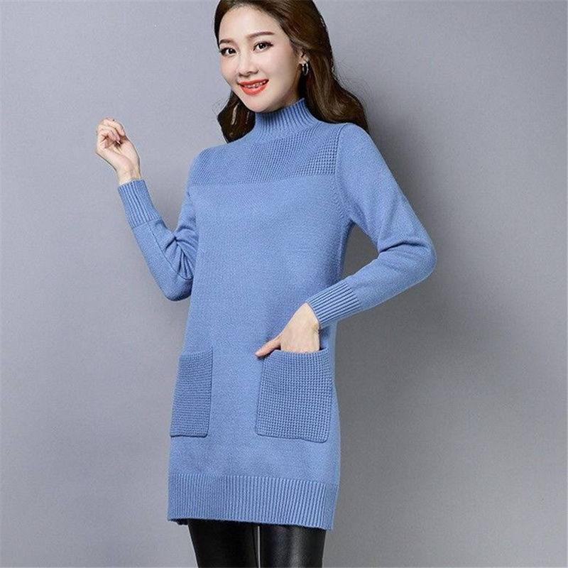

2021 Warm Pullover Sweater Knitted Women Winter Thick Autumn Winter Sweater Oversize Female Chic Female Loose Jumper Pull Y4, Zhongguohong