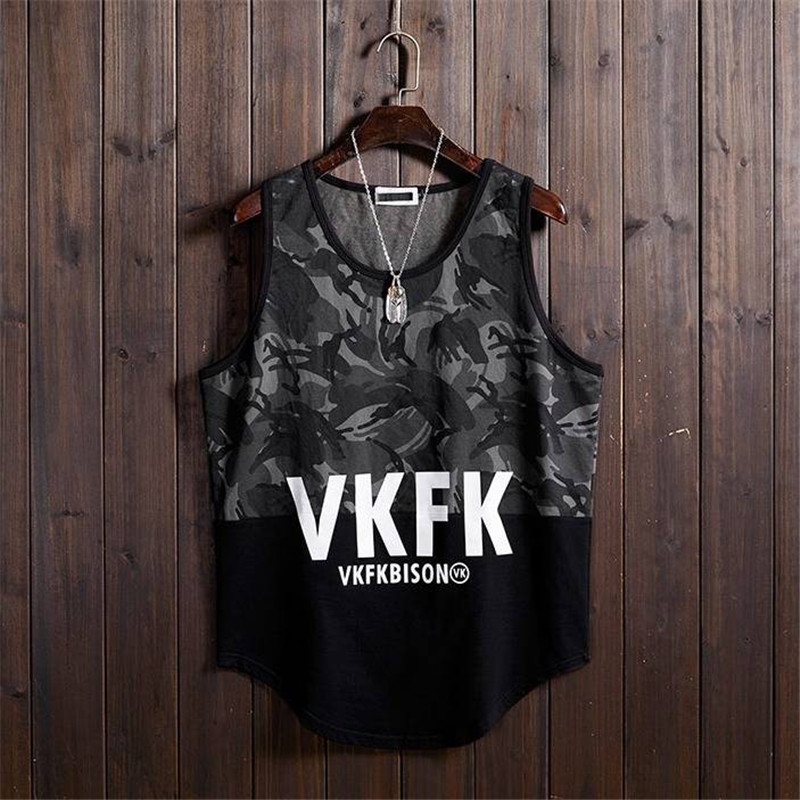 

Hip Hop Tank Tops For Men Casual Summer Letter Print Sleeveless Shirts Male Clothing Fitness Sportwear Tank Tops Funny Tanks, Black
