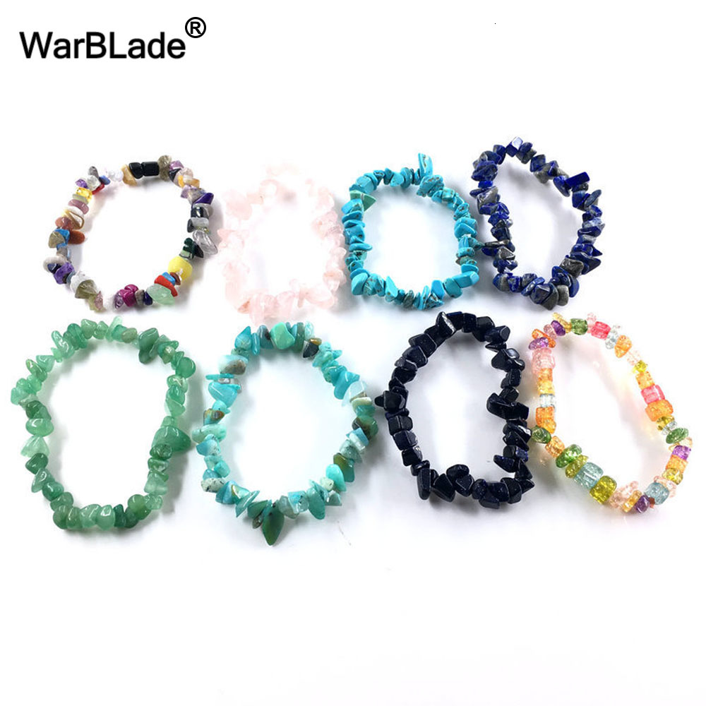 Warblade Pulsera De Piedra Preciosa Natural Irregular Chip 