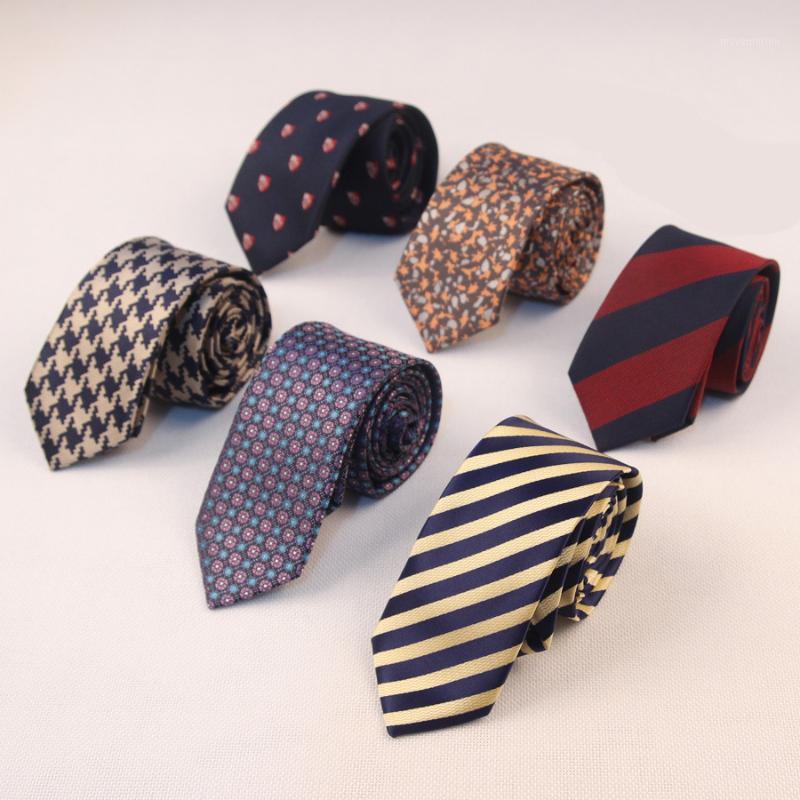 

New 6cm Striped Neckties Tie for Mens Female Skinny Bow Tie for Wedding Gentlemen Polyester Cravat Corbatas1