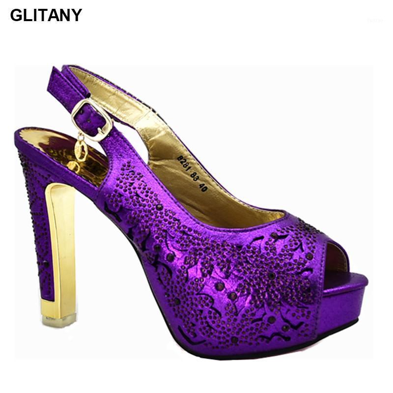 

Latest Nigerian Women Sandals High Quality Decorated with Rhinestone Luxury Shoes Women Designers Sexy Heels Pumps Shoes1, Black