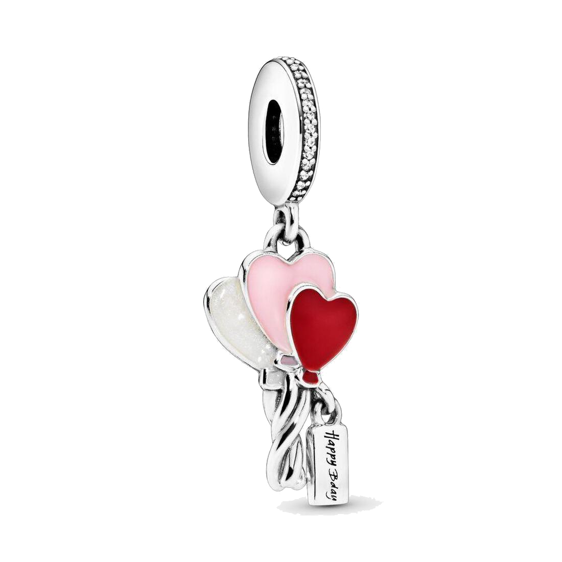 

Designer Jewelry fit Pandora Bracelet Charms Bead 925 Silver Happy Bday Balloon Dangle Love Bracelets Beads Jewellery chain Charm Beaded women, Bronze;silver