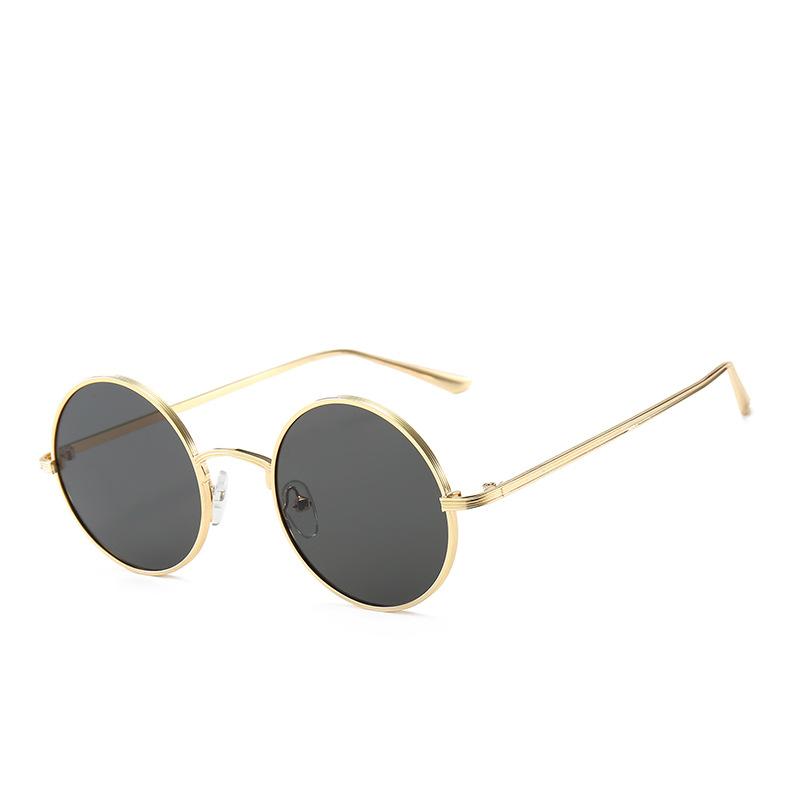 

Round New Retro Sun Glasses for Men Women Metal Ocean Lens 2021 Brand Abay Designer Sunglasses Driving Personality UV400 Oculos