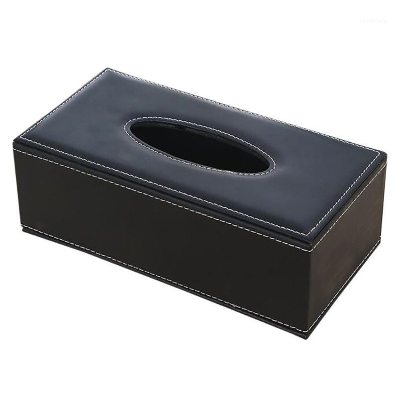 

Antimoisture Household Office Napkin Large PU Leather Rectangular Waterproof Practical Paper Box Tissue Case Holder1