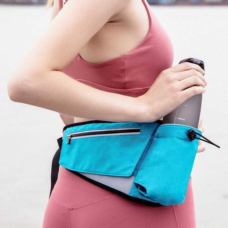 

Double Layer Storage Kettle Belt Bag High Quality Crossbody Chest Bag Women Run Waterproof Phone Waist Reflective Fanny Pack1, Blue