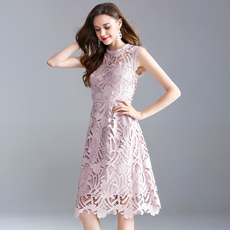 

American 2020 New Summer Big Size Solid Color Boutique No Mangoes Embroidered Oceans Women's Rents Skinny a Word Dress E3ei TVIL, Black.
