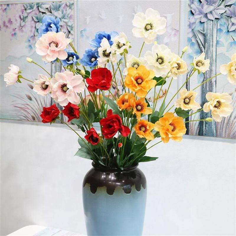 

8Pcs Fake Short Stem Daffodils 30.31" Length Simulation Clematis Golden Lotus for Home Decorative Artificial Flowers1, Blue