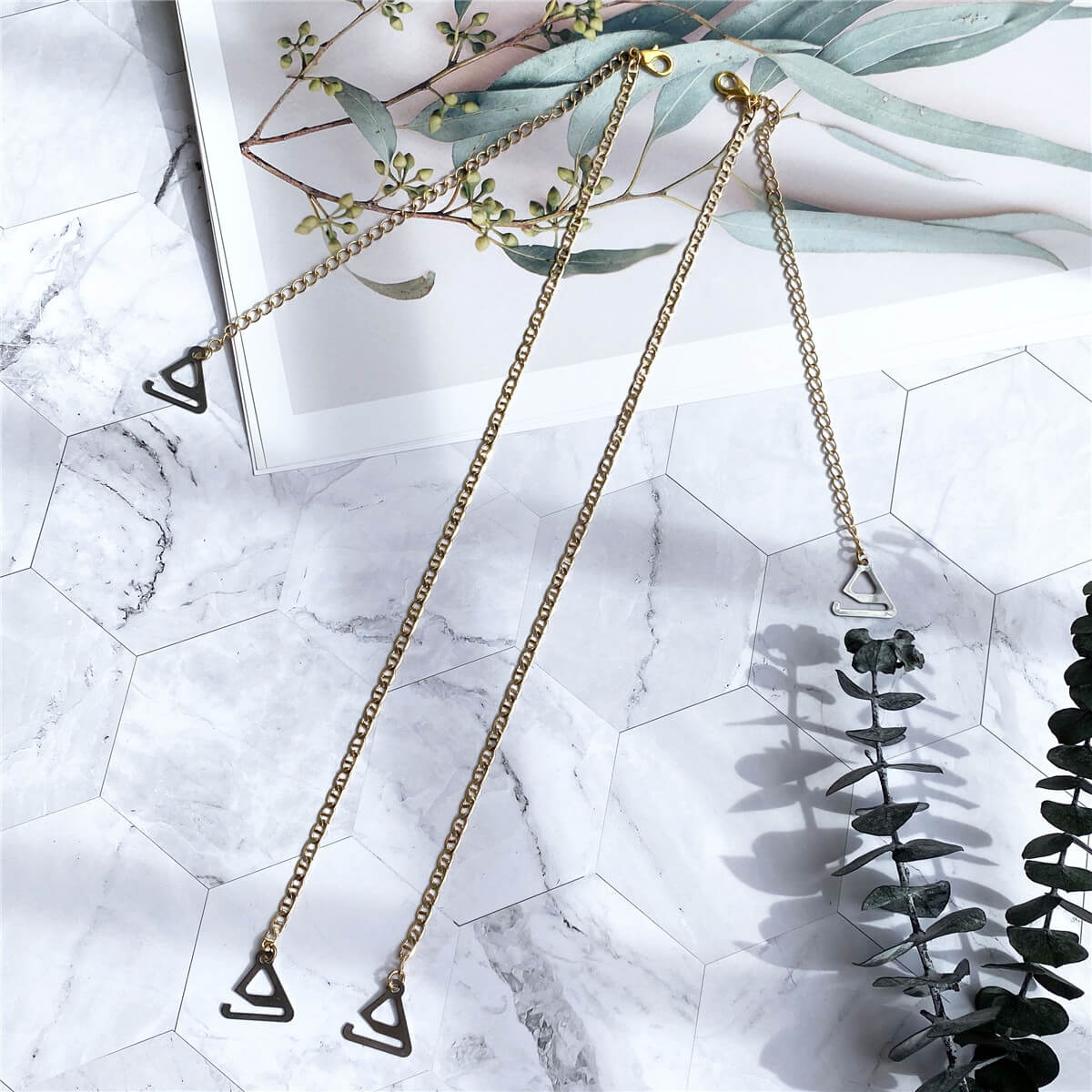 

Moly Story Gold Chain Bra Straps Women Intimates Accessories