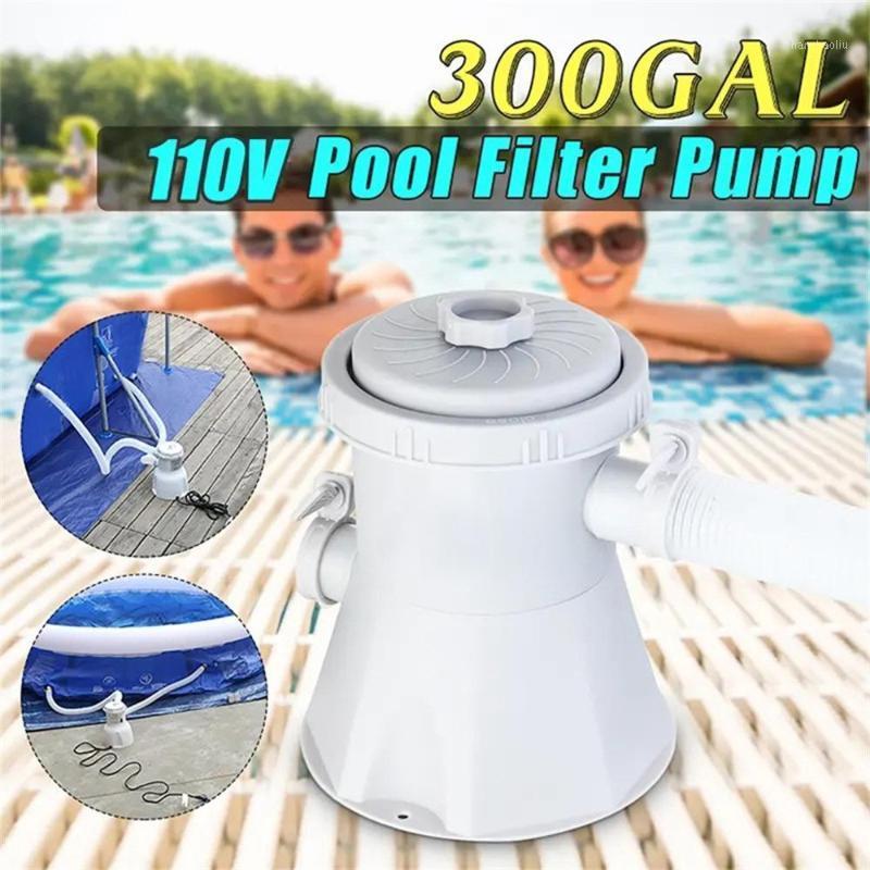 

110 -240V 330 GPH Swimming Pool Filter Pump For 100-350GAL Pools for summer Swimming Pools outdoor Sports dropship 20201