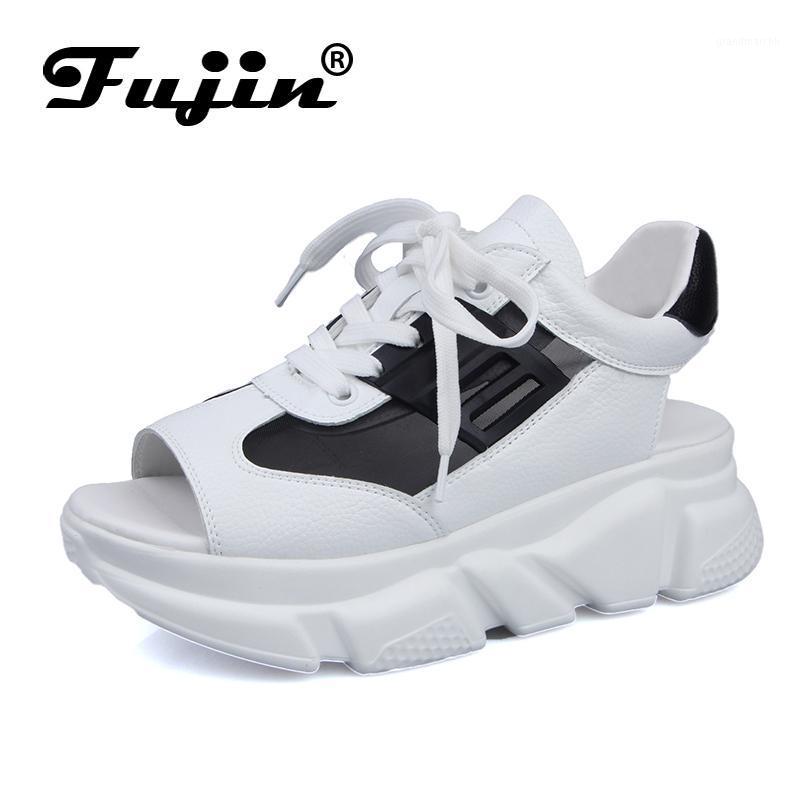 

Fujin Woman Sandals 2020 Summer Sandals Women Sandalias De Verano Para Mujer Pink Shoes Mesh Breathable1, Black
