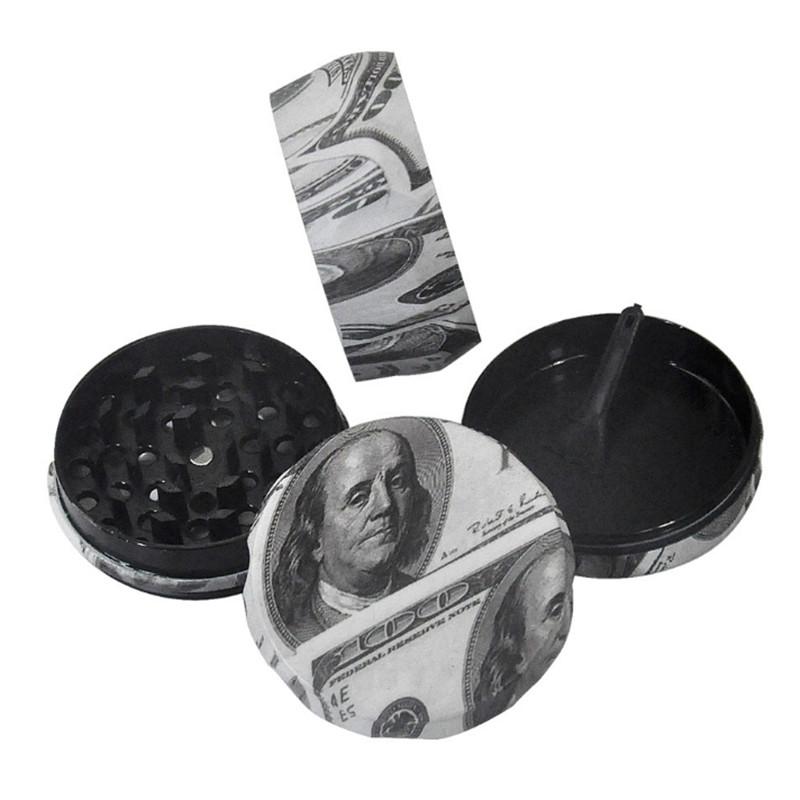 

Smoking bong 53mm Herb grinder 4 Layers color printing Crusher Smasher Colorful Zinc Alloy High Quality accessories