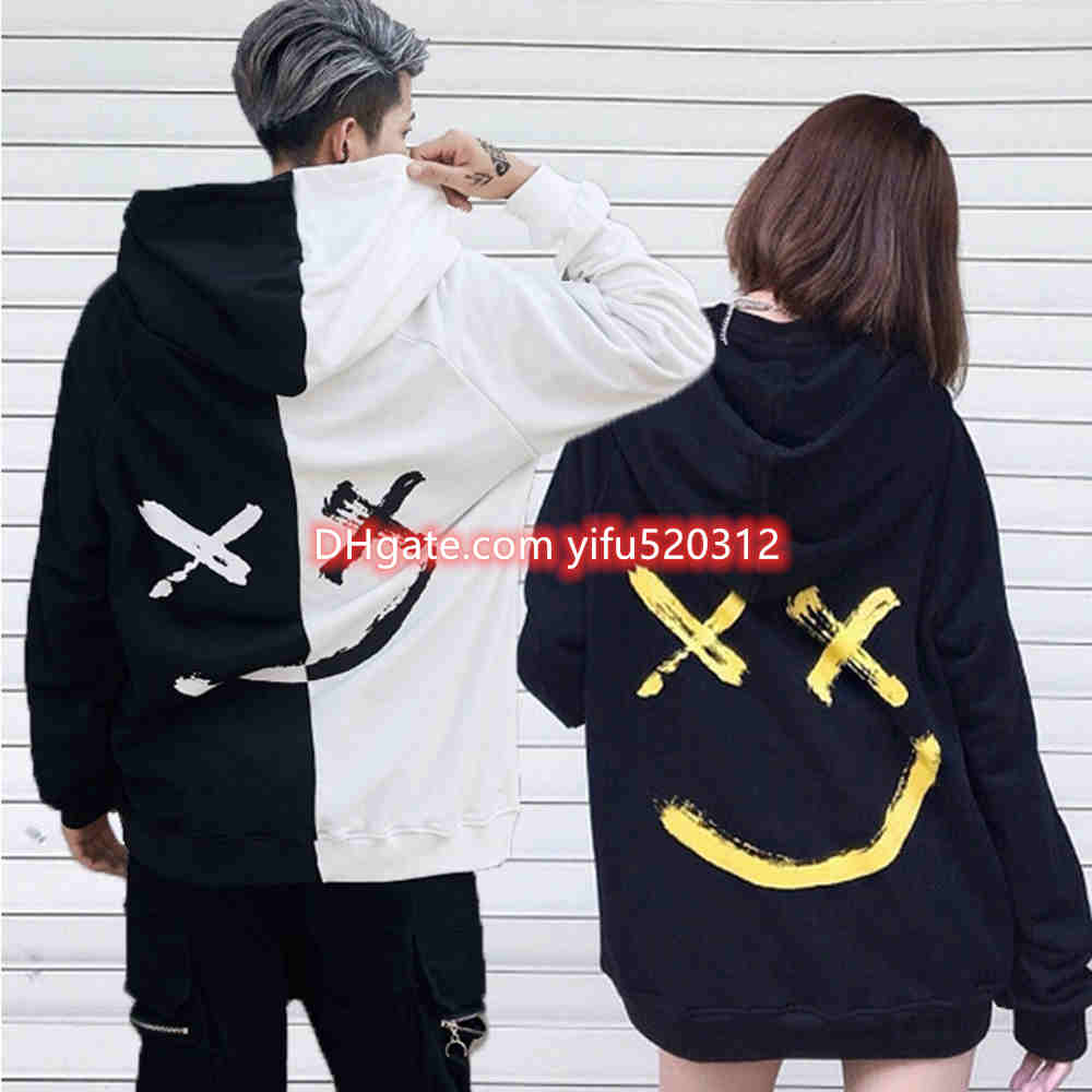 

21ss Mens Clothing Homme Hooded Sweatshirts Mens Women Designer Hoodies High Street Print Hoodies Pullover Winter Sweatshirts M-4XL, Black