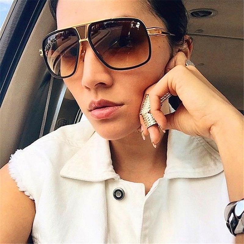 

Daisyer New trend sun glasses metal fashion retro popular models big frame sunglasses men driving