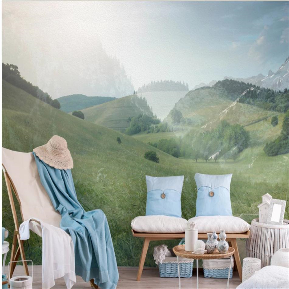 

Nature Forest wallpapers Three Forest Large Background Wall Paper 3d landscape wallpaper, Green