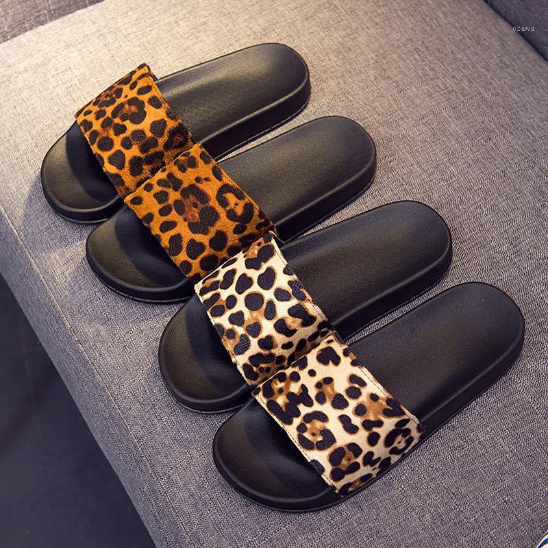 

Sandalias mujer Women Shoes Fashion Leopard Print Ins Style Casual Outdoor Flip Flops For 2020 Summer1, Light