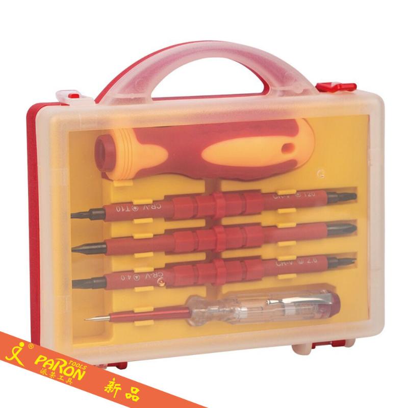 

7-in-One Electrician Tool Kit Insulation Screw Driver Screwdriver Set 5 Pieces Combination Maintenance Electrician Tools